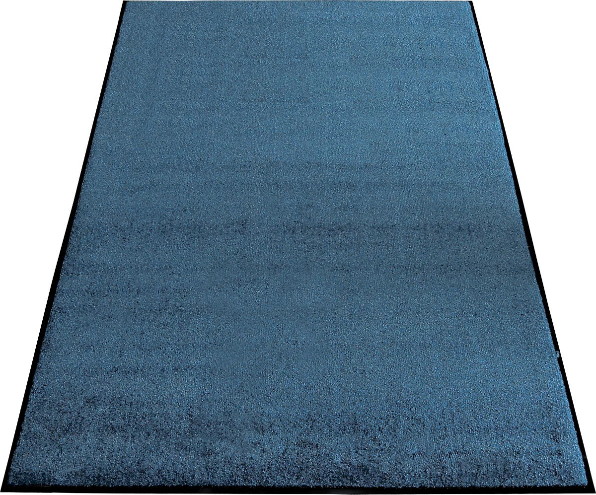 Alfombra antisuciedad Eazycare Aqua, secado rápido, resistente a los colores y a los rayos UV, ancho 1200 x largo 2400 mm, olefina, azul