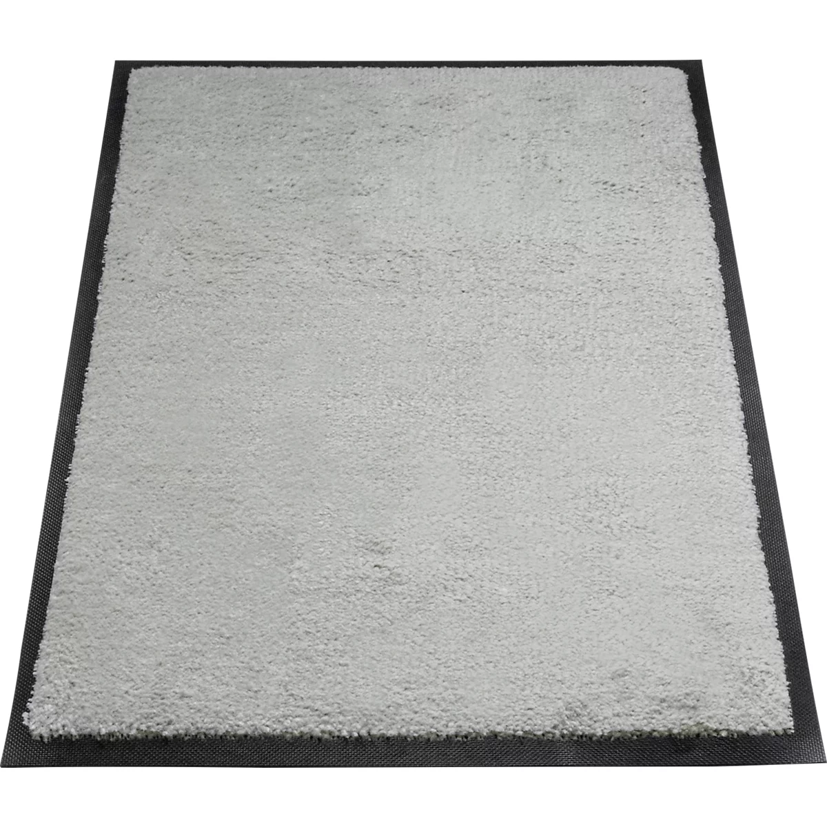 alfombra de retención de suciedad miltex Eazycare Style, angular, antiestática, resistente a los rayos UV, lavable, nylon de alta torsión y caucho niltril, 600 x 850 mm, gris guijarro