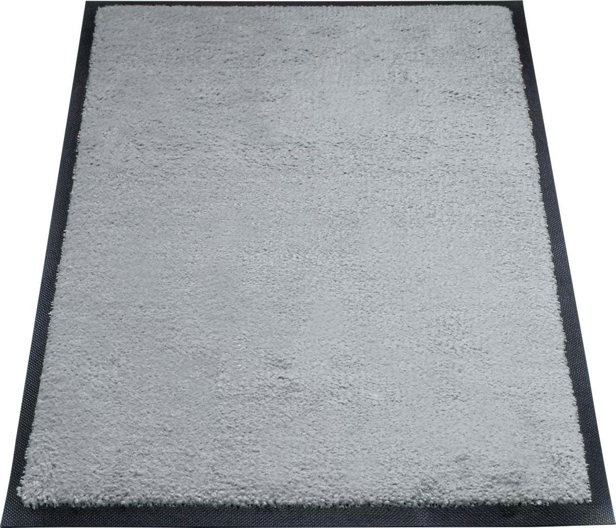alfombra de retención de suciedad miltex Eazycare Style, angular, antiestática, resistente a los rayos UV, lavable, nylon de alta torsión y caucho niltril, 600 x 850 mm, gris tráfico