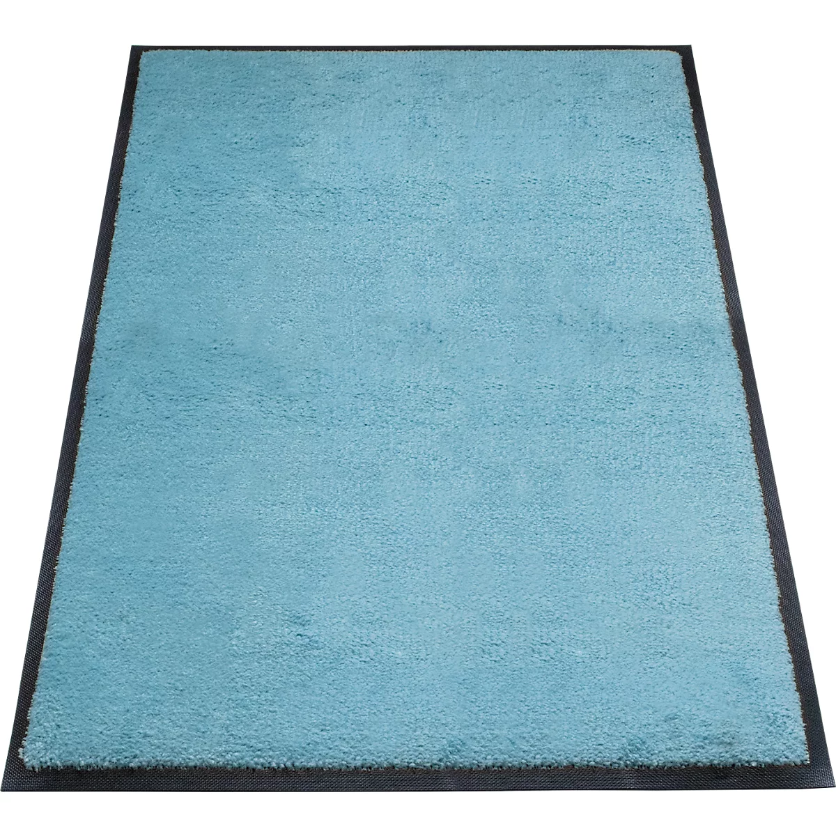 alfombra de retención de suciedad miltex Eazycare Style, angular, antiestática, resistente a los rayos UV, lavable, nylon de alta torsión y caucho niltril, 800 x 1200 mm, azul pastel