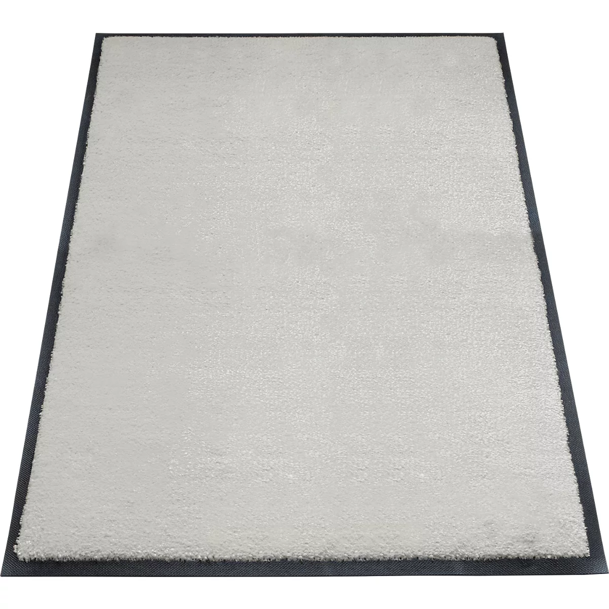 alfombra de retención de suciedad miltex Eazycare Style, angular, antiestática, resistente a los rayos UV, lavable, nylon de alta torsión y caucho niltril, 800 x 1200 mm, gris ágata