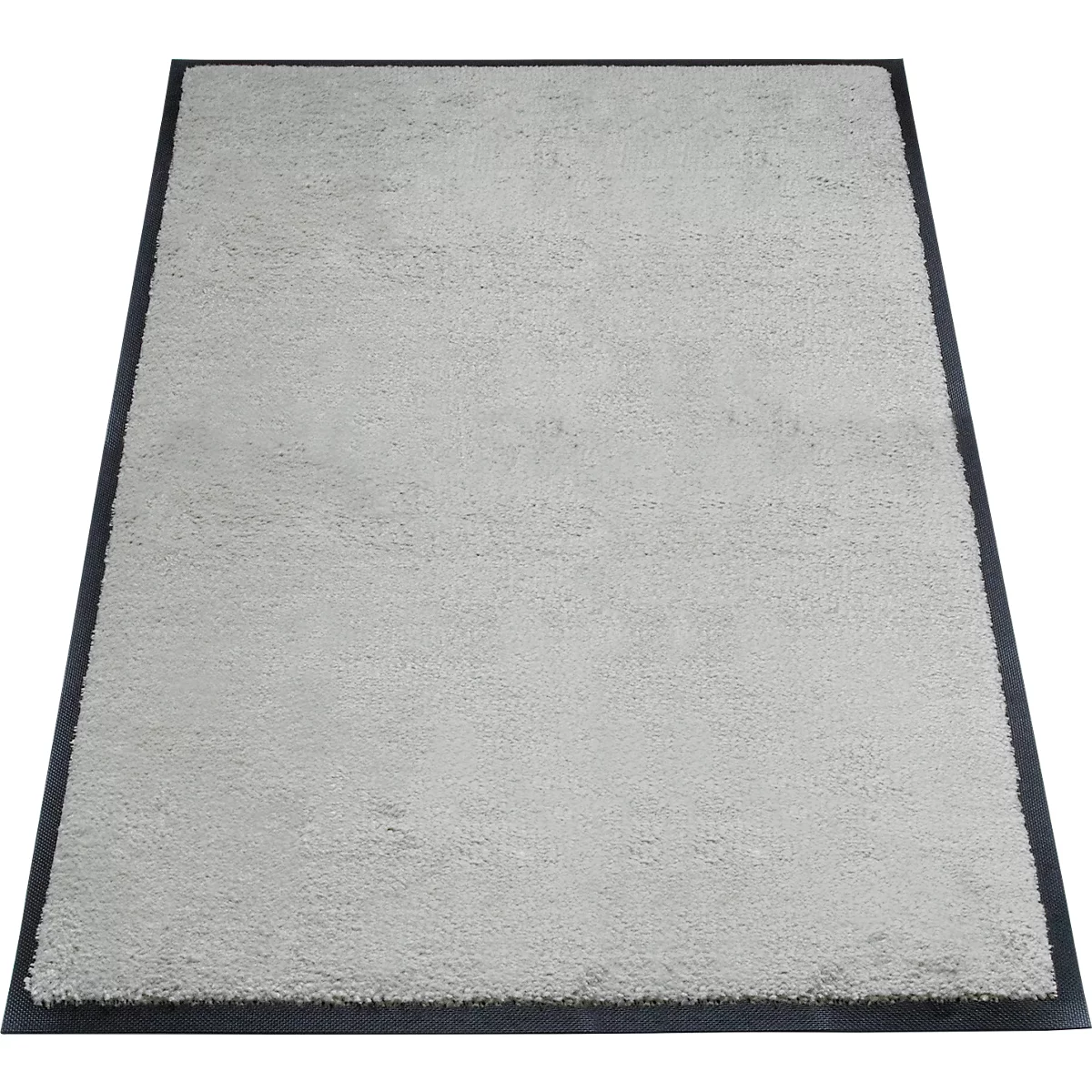 alfombra de retención de suciedad miltex Eazycare Style, angular, antiestática, resistente a los rayos UV, lavable, nylon de alta torsión y caucho niltril, 800 x 1200 mm, gris guijarro