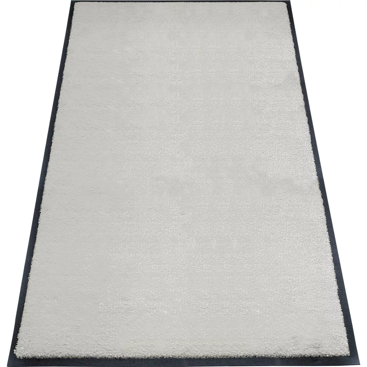 alfombra de retención de suciedad miltex Eazycare Style, angular, antiestática, resistente a los rayos UV, lavable, nylon de alta torsión y caucho niltril, 850 x 1500 mm, gris ágata