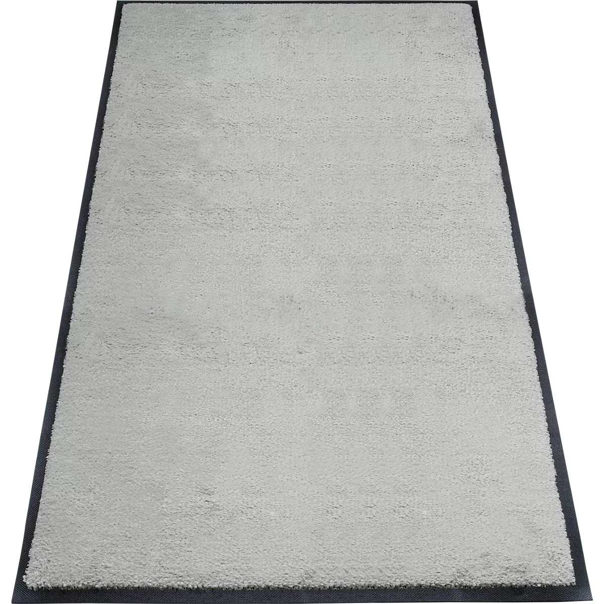 alfombra de retención de suciedad miltex Eazycare Style, angular, antiestática, resistente a los rayos UV, lavable, nylon de alta torsión y caucho niltril, 850 x 1500 mm, gris guijarro