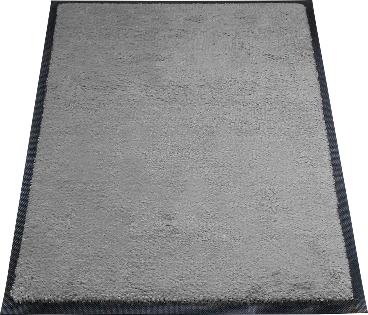 alfombra de retención de suciedad miltex Eazycare Style, angular, antiestática, resistente a los rayos UV, lavable, nylon de alta torsión y goma Niltril, 600 x 850 mm, gris basalto