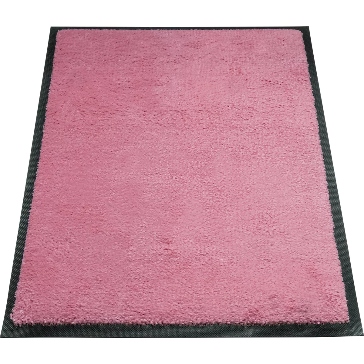 alfombra de retención de suciedad miltex Eazycare Style, angular, antiestática, resistente a los rayos UV, lavable, nylon de alta torsión y goma niltril, 600 x 850 mm, rosa claro