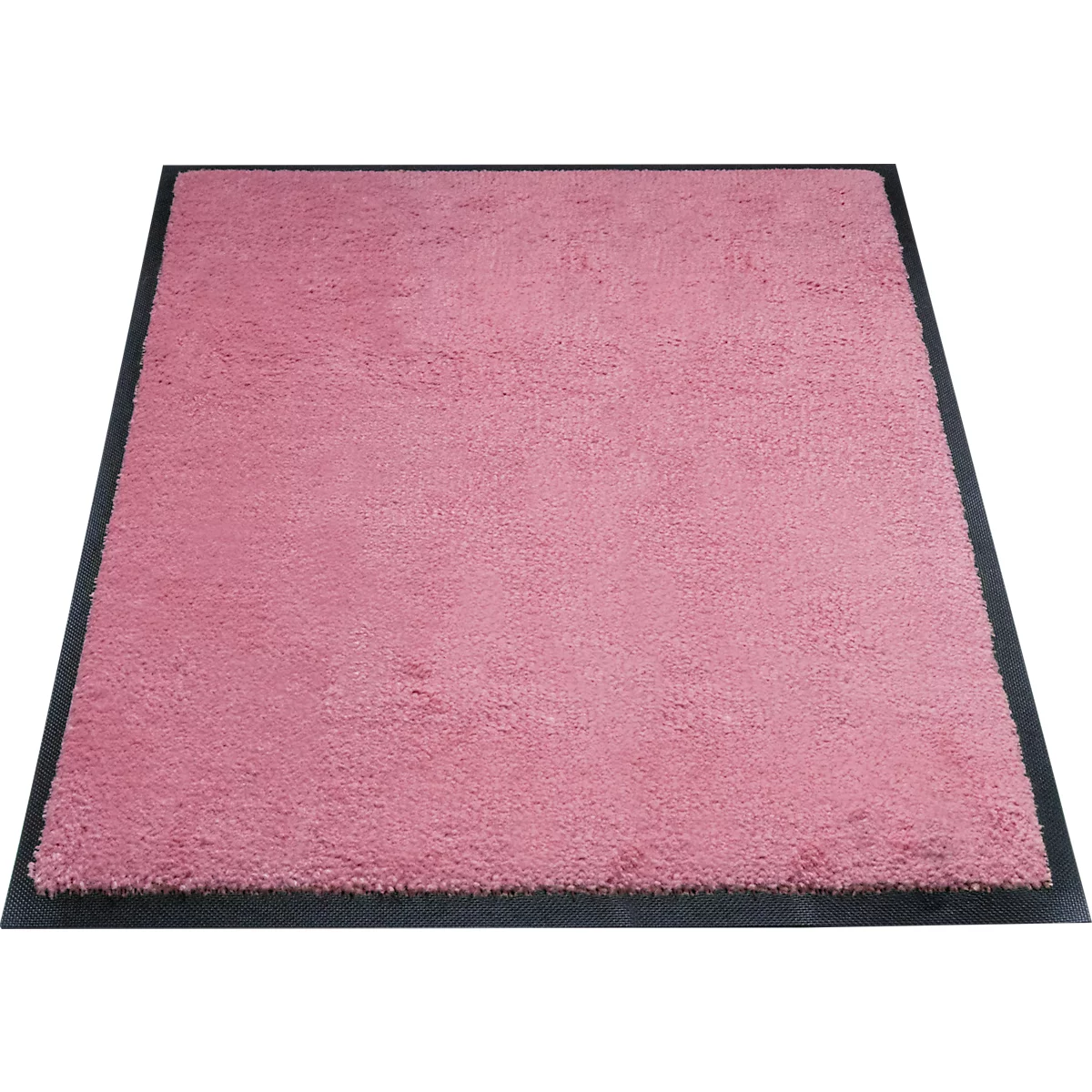 alfombra de retención de suciedad miltex Eazycare Style, angular, antiestática, resistente a los rayos UV, lavable, nylon de alta torsión y goma niltril, 750 x 850 mm, rosa claro