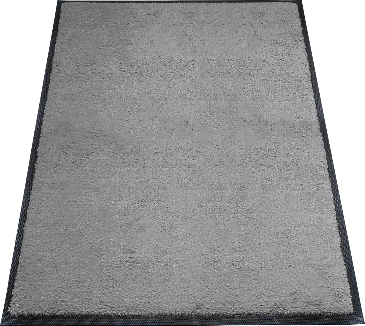 alfombra de retención de suciedad miltex Eazycare Style, angular, antiestática, resistente a los rayos UV, lavable, nylon de alta torsión y goma Niltril, 800 x 1200 mm, gris basalto