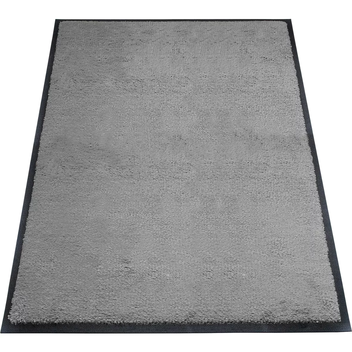 alfombra de retención de suciedad miltex Eazycare Style, angular, antiestática, resistente a los rayos UV, lavable, nylon de alta torsión y goma Niltril, 800 x 1200 mm, gris basalto