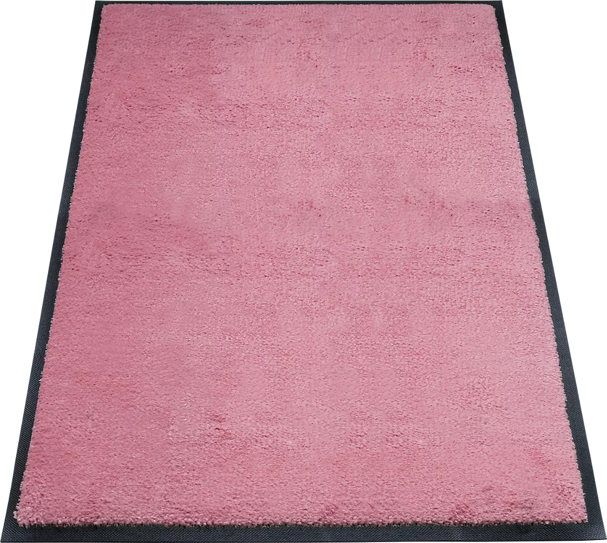 alfombra de retención de suciedad miltex Eazycare Style, angular, antiestática, resistente a los rayos UV, lavable, nylon de alta torsión y goma niltril, 800 x 1200 mm, rosa claro