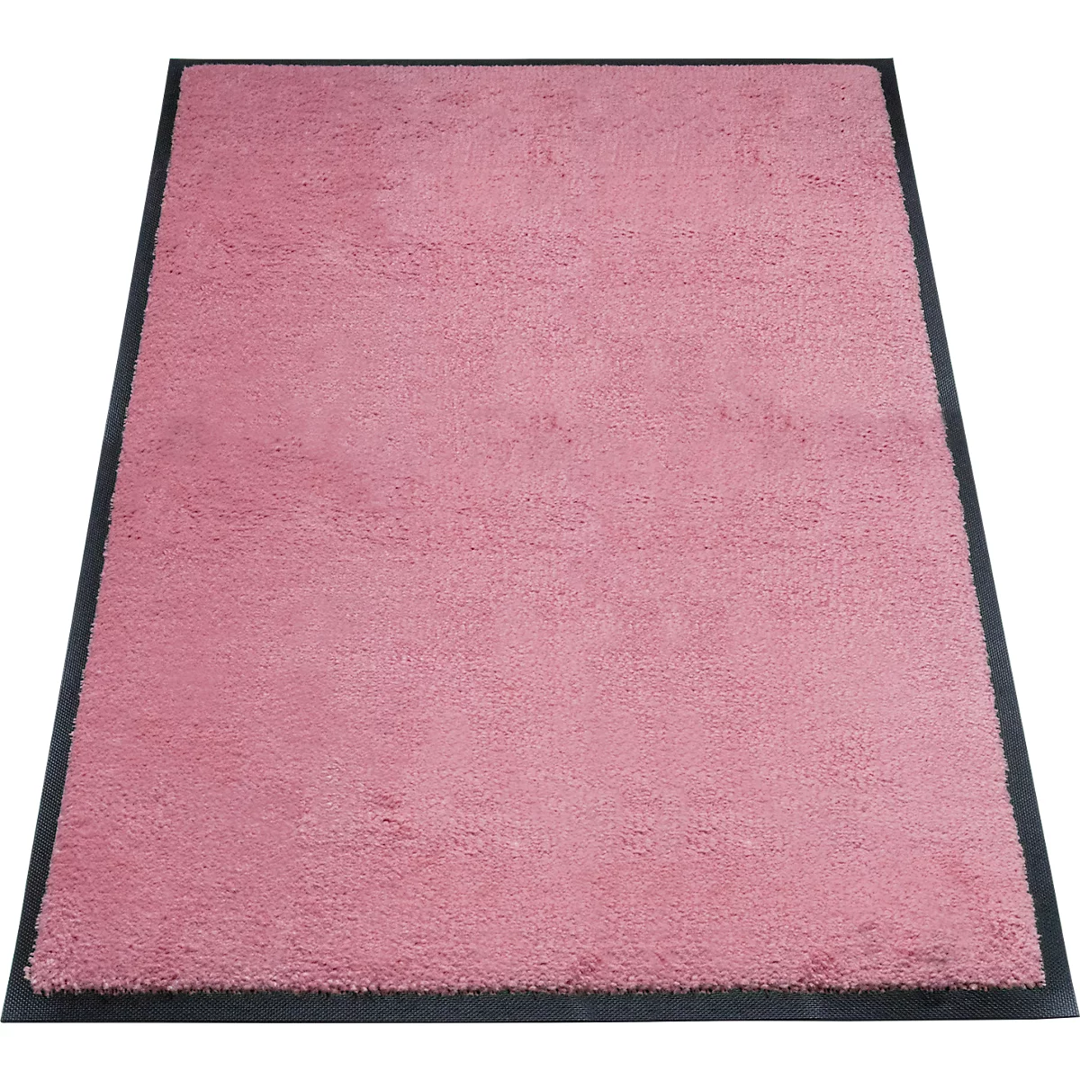 alfombra de retención de suciedad miltex Eazycare Style, angular, antiestática, resistente a los rayos UV, lavable, nylon de alta torsión y goma niltril, 800 x 1200 mm, rosa claro