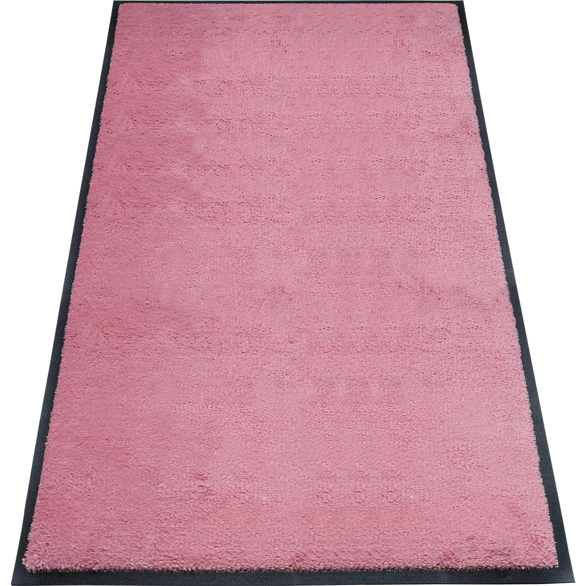 alfombra de retención de suciedad miltex Eazycare Style, angular, antiestática, resistente a los rayos UV, lavable, nylon de alta torsión y goma niltril, 850 x 1500 mm, rosa claro