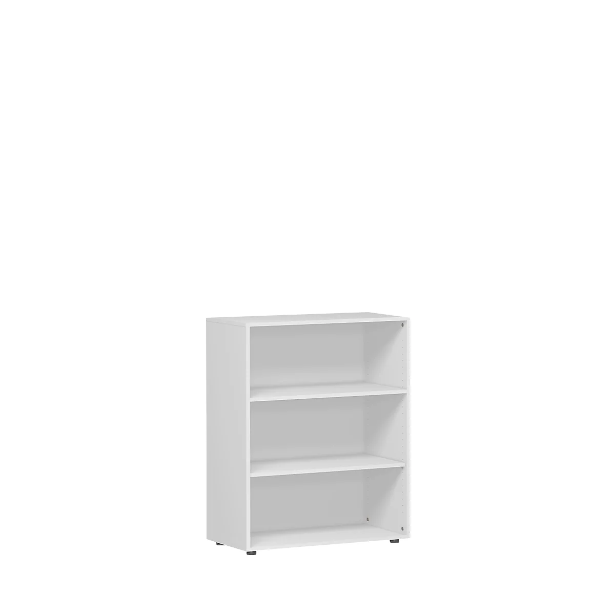 ALICANTE boekenkast, 3 OH, 2 legborden, B 800 x D 400 x H 1104 mm, lichtgrijs