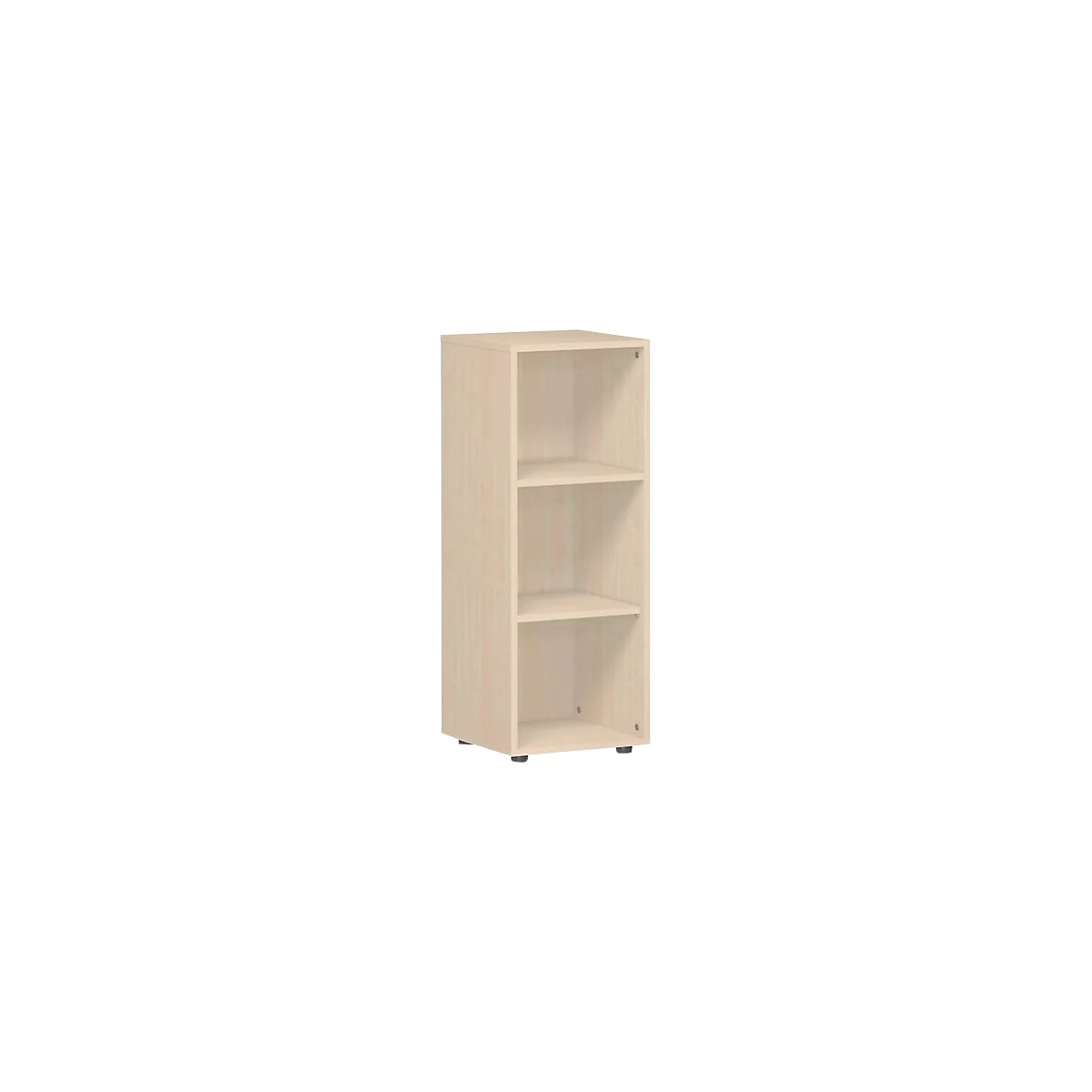 ALICANTE boekenkast, 3 OH, 2 legborden, spaanplaat, B 400 x D 400 x H 1104 mm, ahorndecor