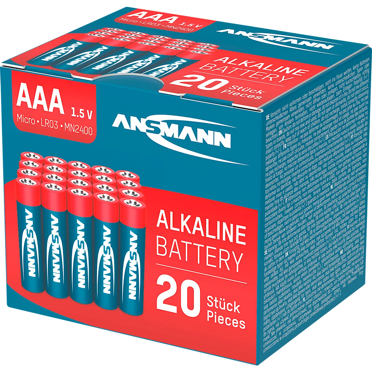 Alkaline Batterien Mirco AAA/LR03, 1,5 V, 20 Stück