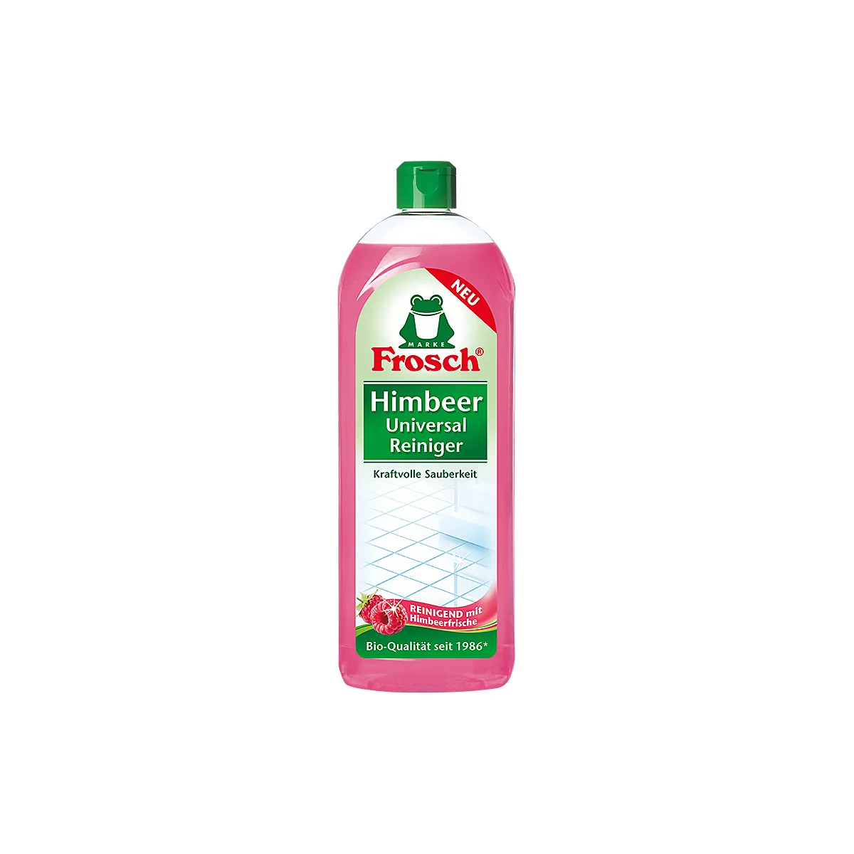 Allesreiniger Frosch, voor vloeren en oppervlakken, met frambozenparfum, fles van gerecycleerd plastic, 750 ml