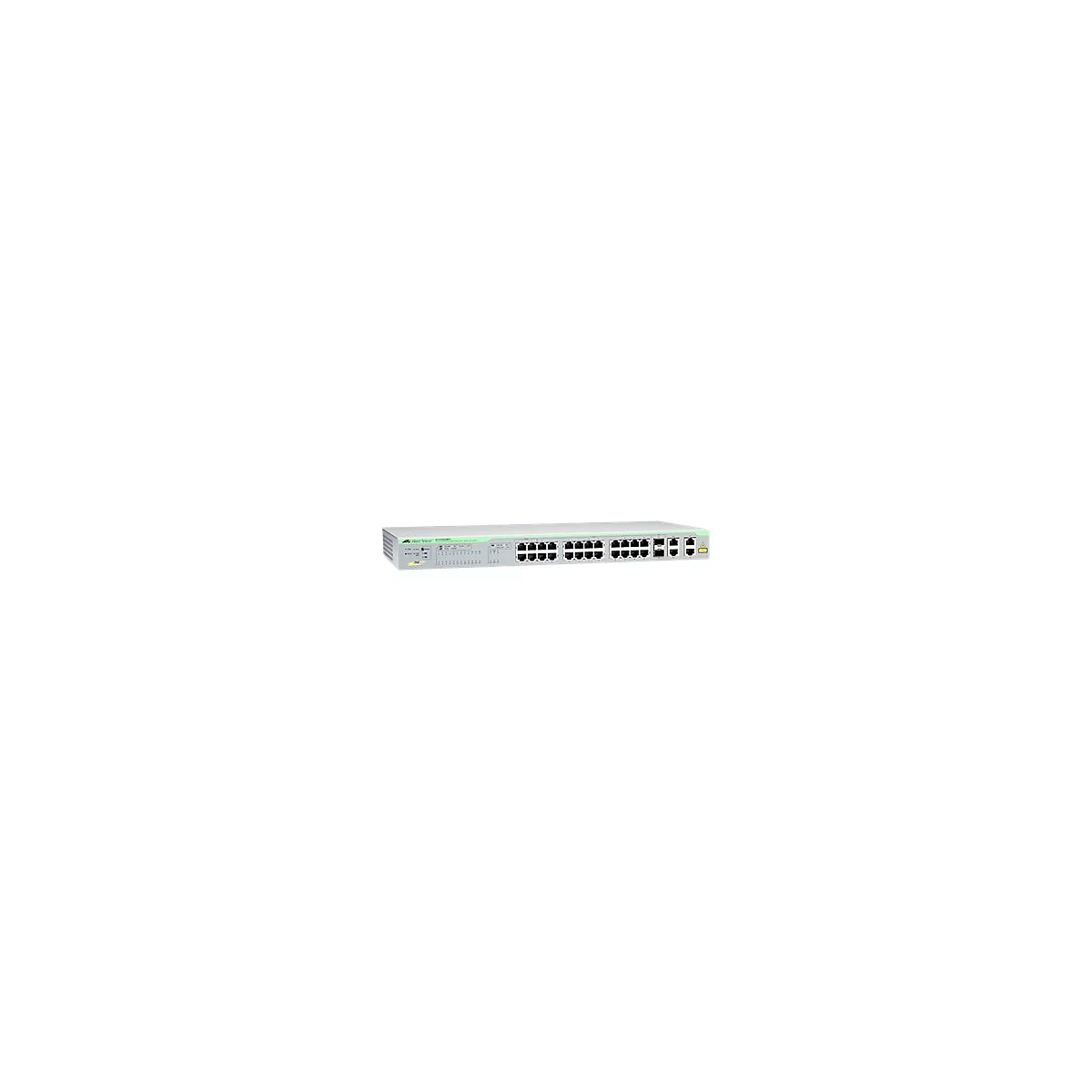 Allied Telesis AT FS750/28PS - Switch - managed - 20 x 10/100 (PoE) + 2 x Kombi-Gigabit-SFP + 2 x 10/100/1000 + 4 x 10/100 (PoE+) - Desktop, an Rack montierbar, wandmontierbar - PoE+ (193 W)