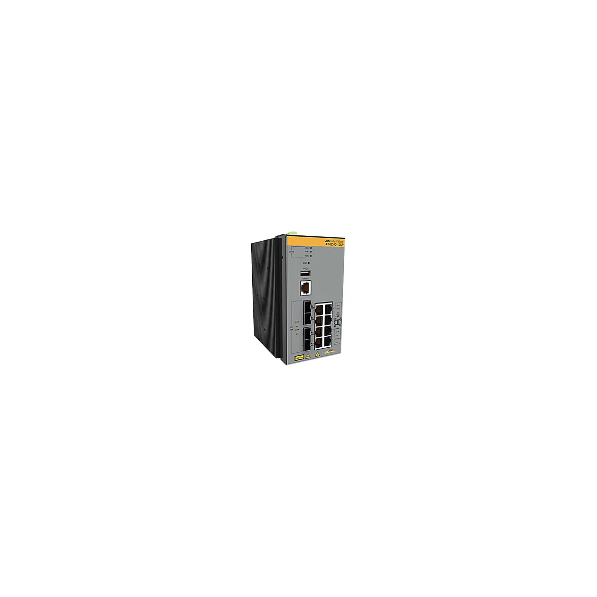 Allied Telesis AT IE340-12GT - Switch - L3 - managed - 8 x 10/100/1000 + 4 x 1000Base-X SFP - an DIN-Schiene montierbar, wandmontierbar