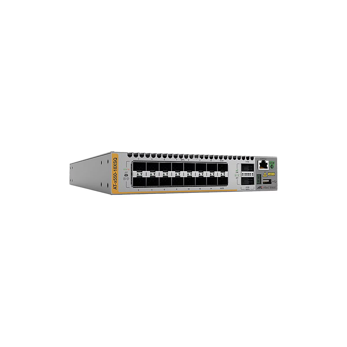 Allied Telesis AT X550-18XTQ - Switch - L3 - Smart - 16 x 10 Gigabit SFP+ + 2 x 40 Gigabit QSFP+ (Uplink)