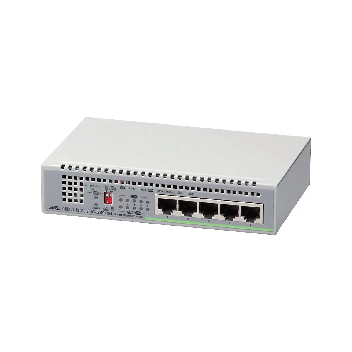 Allied Telesis CentreCOM AT-GS910/5 - Switch - 5 x 10/100/1000 - Desktop