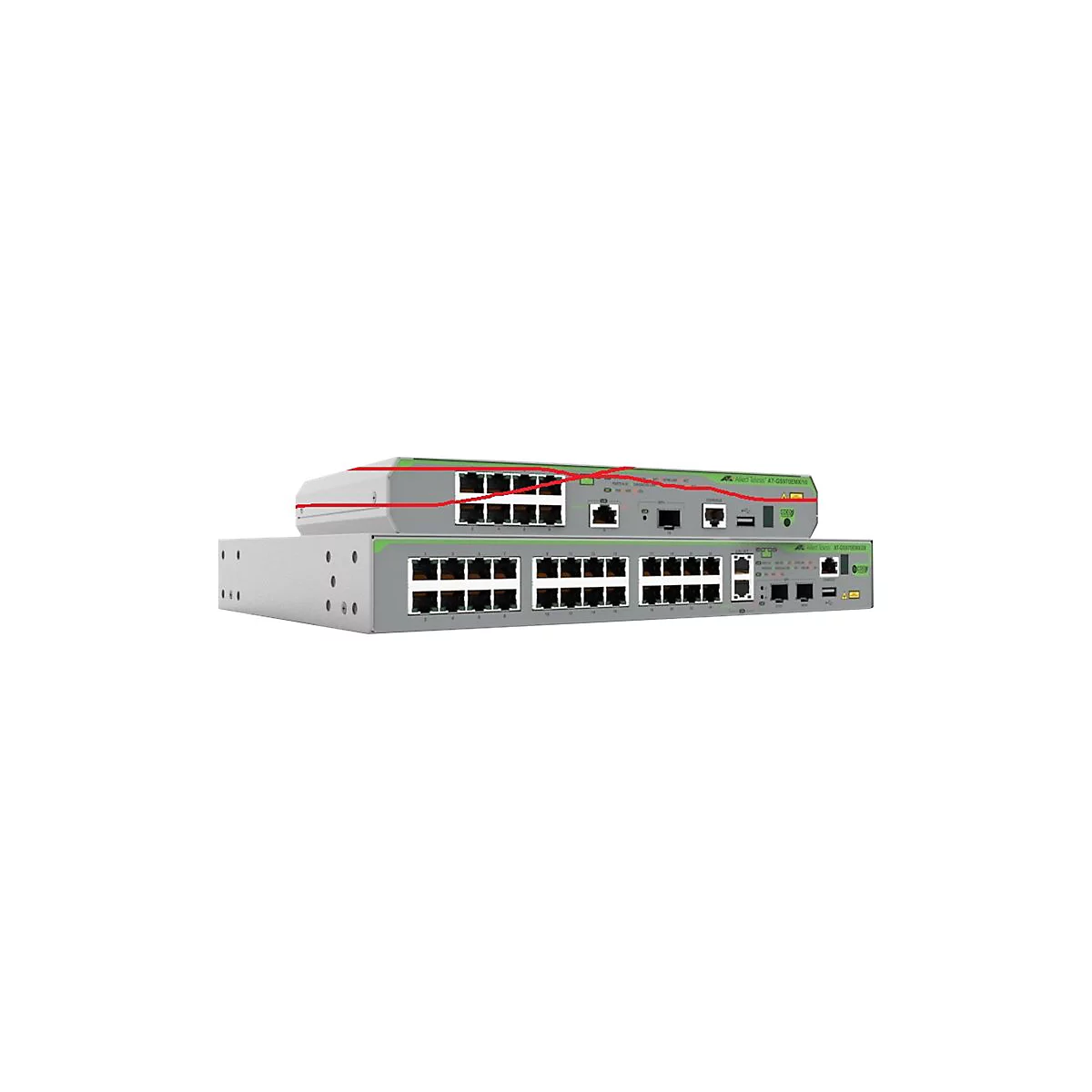 Allied Telesis CentreCOM AT-GS970EMX/28 - Switch - L3 Lite - managed - 24 x 10/100/1000 + 2 x 1/2.5/5/10GBase-T + 2 x 1 Gigabit / 10 Gigabit SFP+ - Desktop, an Rack montierbar