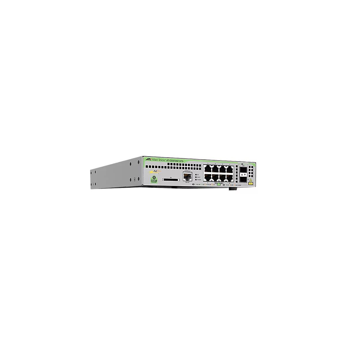 Allied Telesis CentreCOM AT-GS970M/10PS - Switch - 10 Anschlüsse - managed