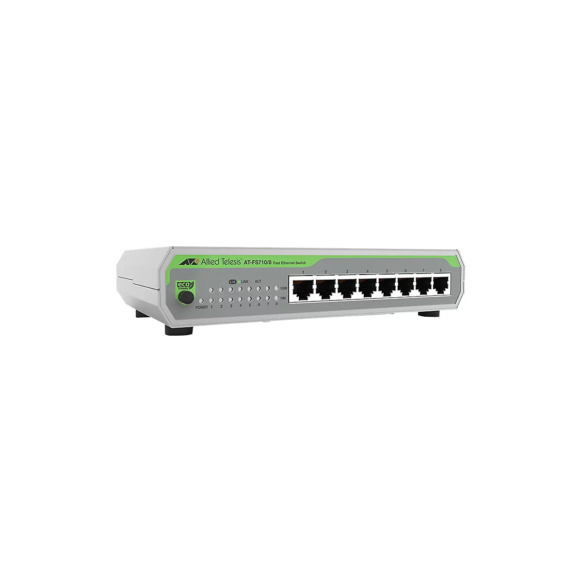 Allied Telesis CentreCOM FS710/8 - Switch - unmanaged - 8 x 10/100 - Desktop, wandmontierbar