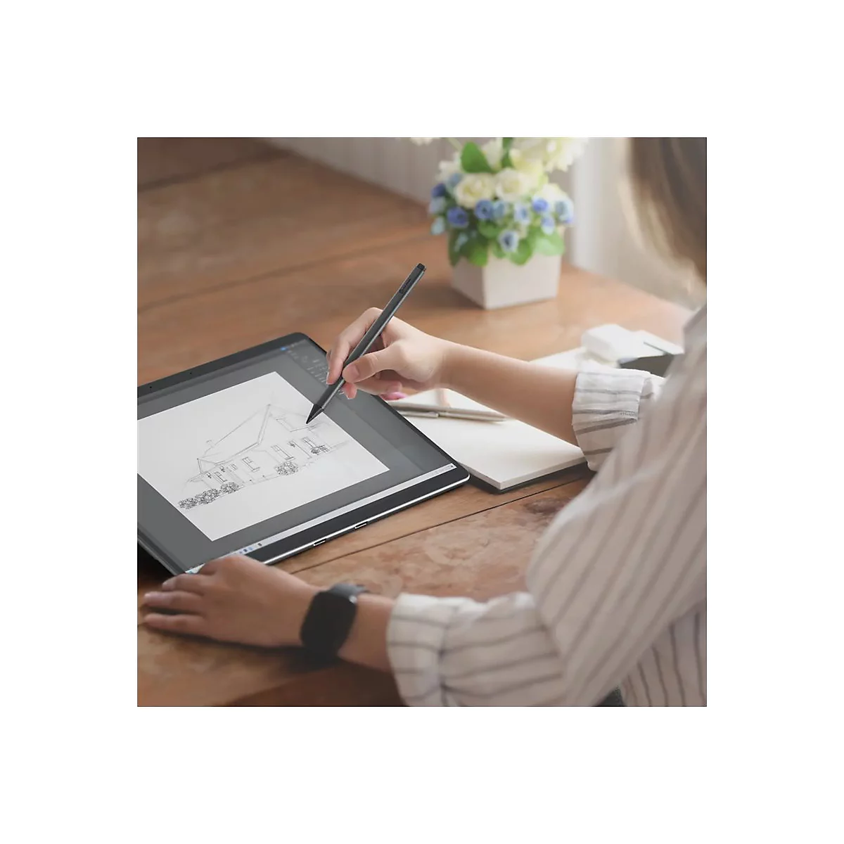 ALOGIC Clarity 2 - Aktiver Stylus - 2 Tasten - Space-grau