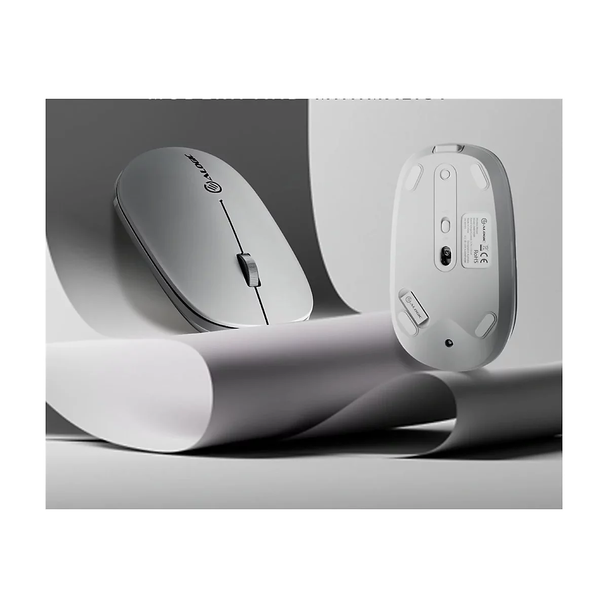 ALOGIC Echelon - Maus - wiederaufladbar - ergonomisch - optisch - 3 Tasten
