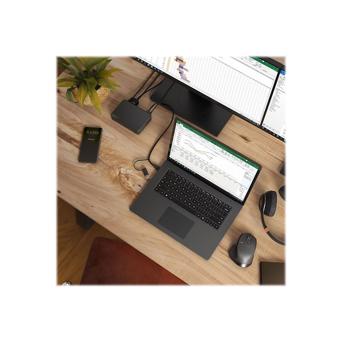 ALOGIC Universal Twin HD Pro Docking Station - Dockingstation - USB-C - HDMI - 1GbE - 120 Watt