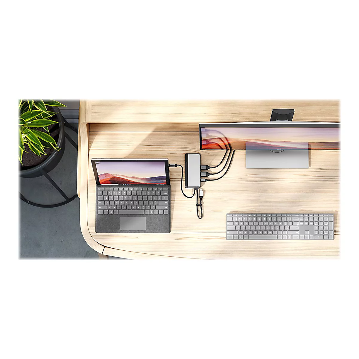 ALOGIC USB-C Super Dock - Dockingstation - USB-C / Thunderbolt 3 - 2 x HDMI - 1GbE