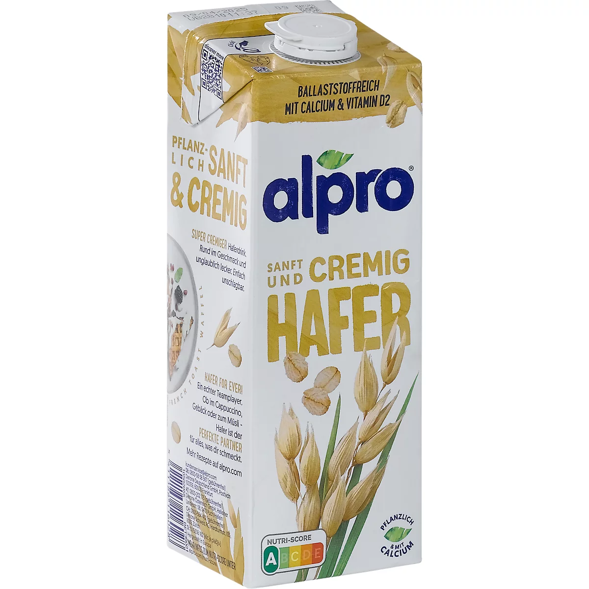 alpro Haferdrink Cremig Hafer, pflanzlich, mit Calcium, 1 Liter