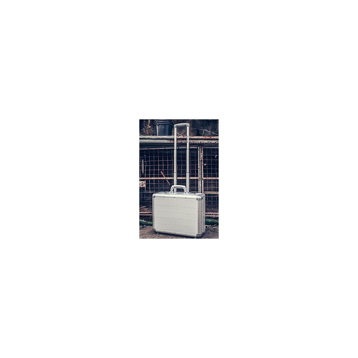ALUMAXX pilotenkoffer DISCOVERY, met draaggreep en wielen, aluminium, zilver