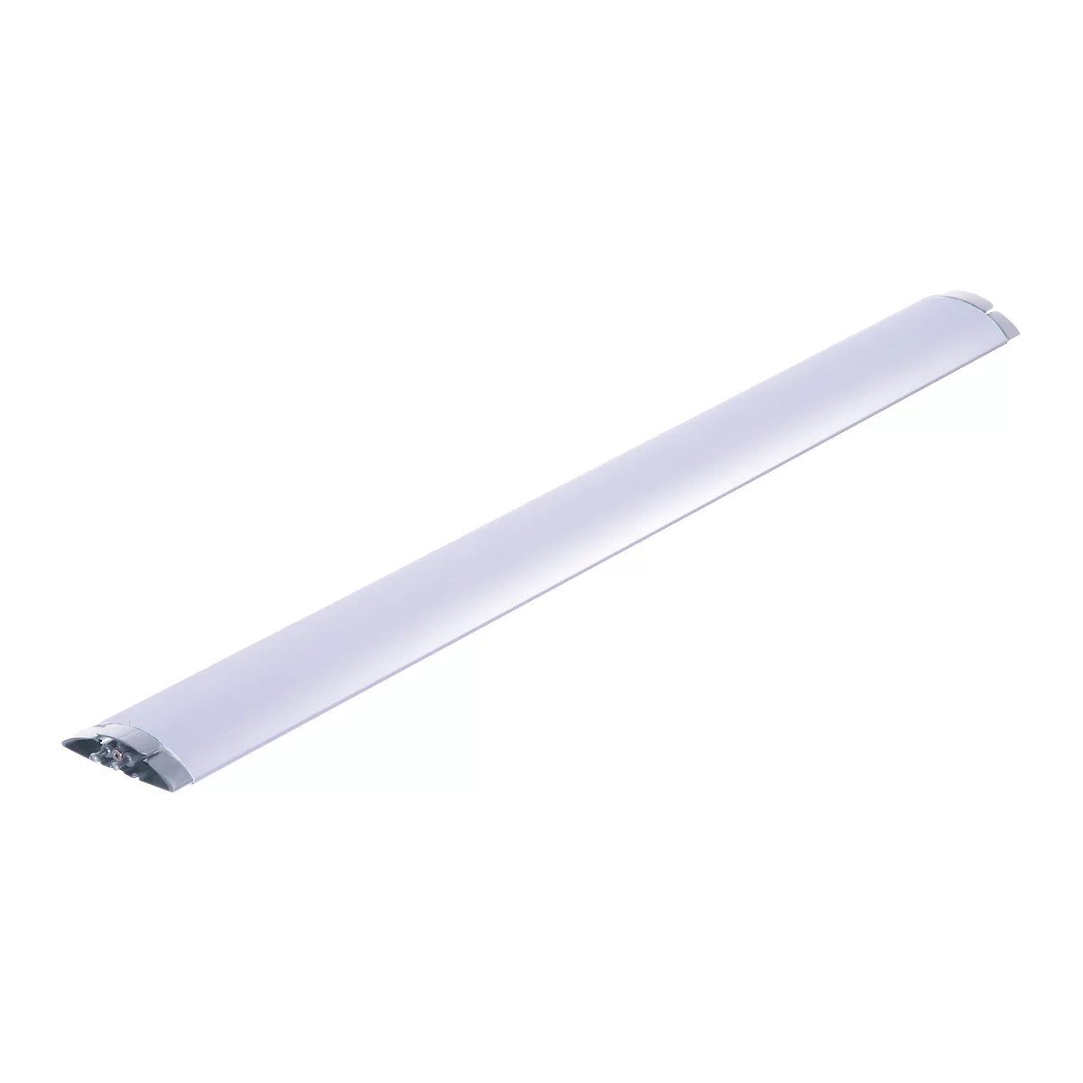 Long, white LED light, diagonally from above. Metallic finishes can be seen at the ends.