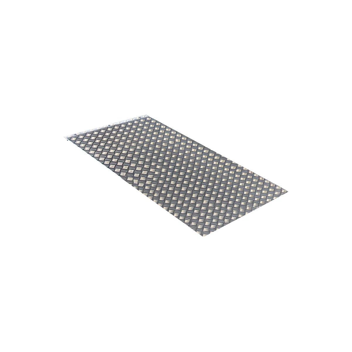 Grey rectangular pattern with small, diamond-shaped design on white background.