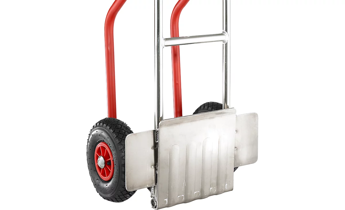 Aluminium steekwagen met bescherming tegen verschuiven, inklapbaar laadvlak