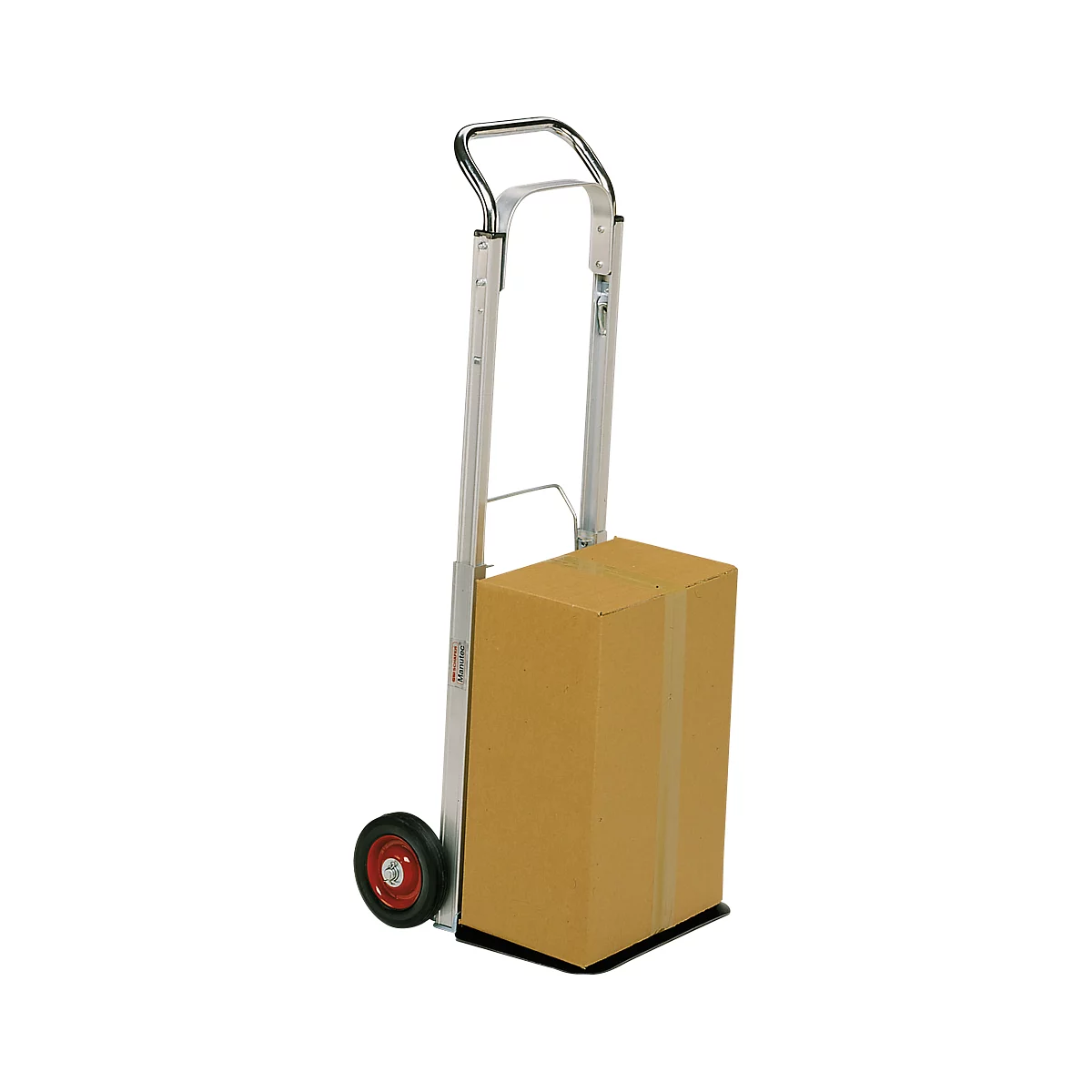 Aluminium-steekwagen met massief rubber banden