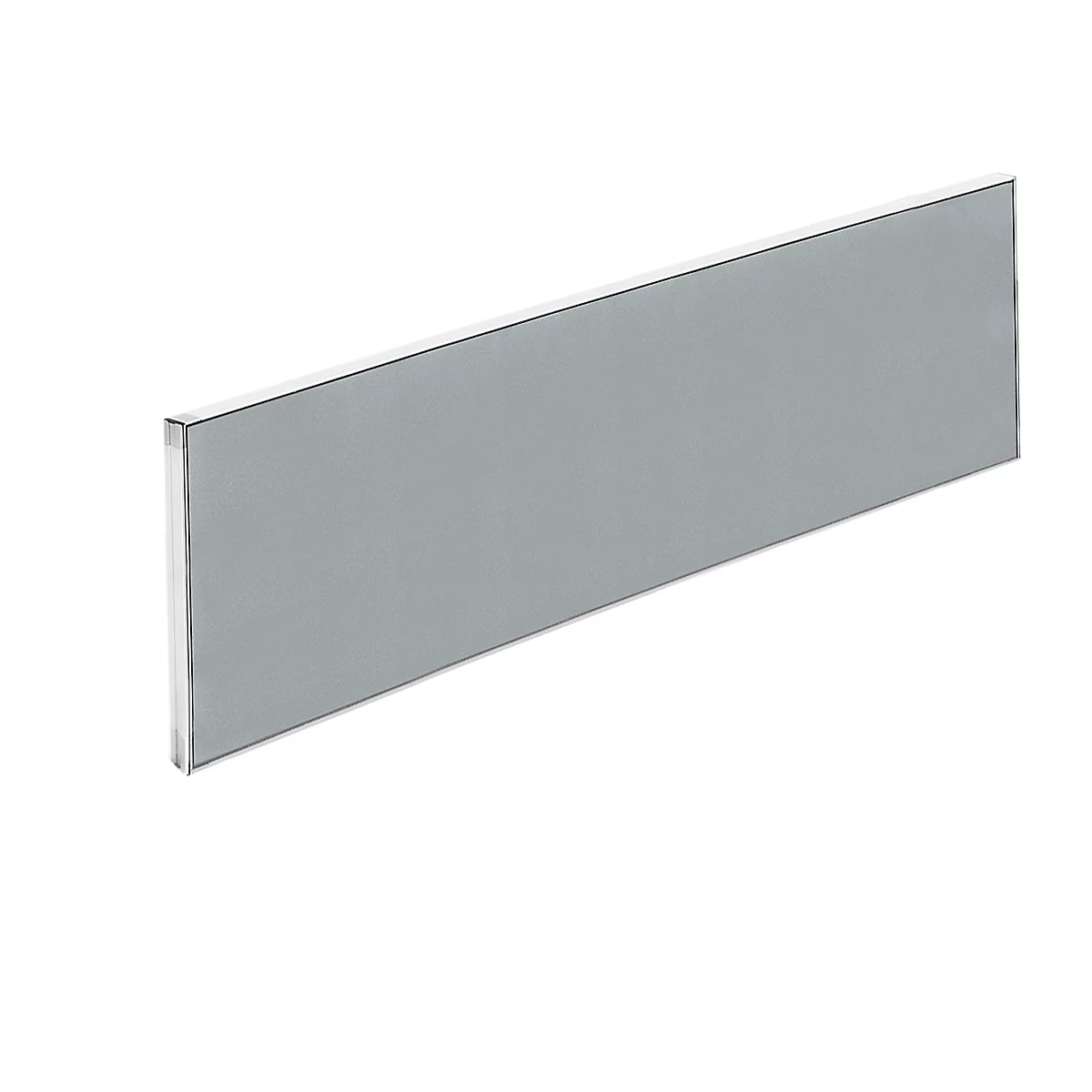 Aluna plus Tisch-Trennwand, 2000x600, grau