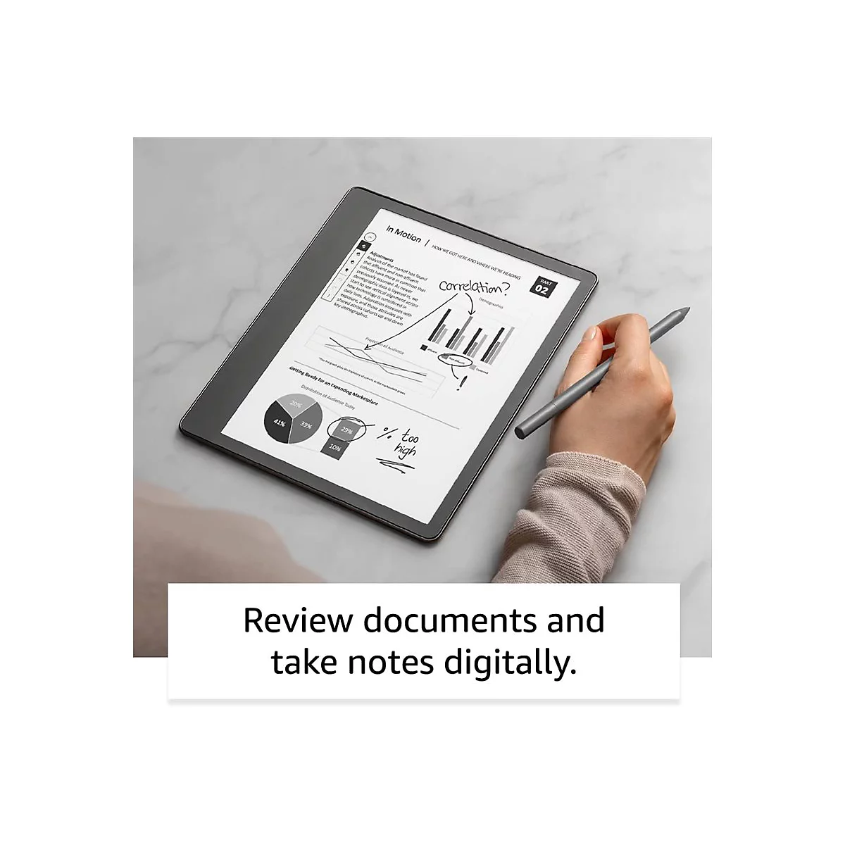 Amazon Kindle Scribe - 1. Generation - eBook-Reader - 16 GB - 25.9 cm (10.2') einfarbig - Touchscreen