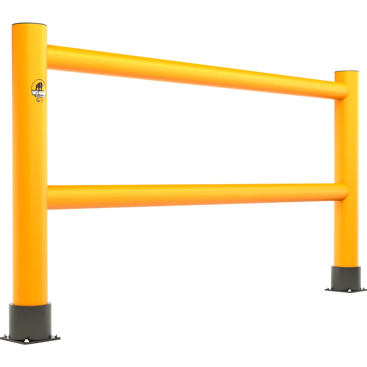 Ampere Handlauf Rack-Mammut® Flex, Kunststoff, L 4000 x H 1100 mm, verkehrsgelb