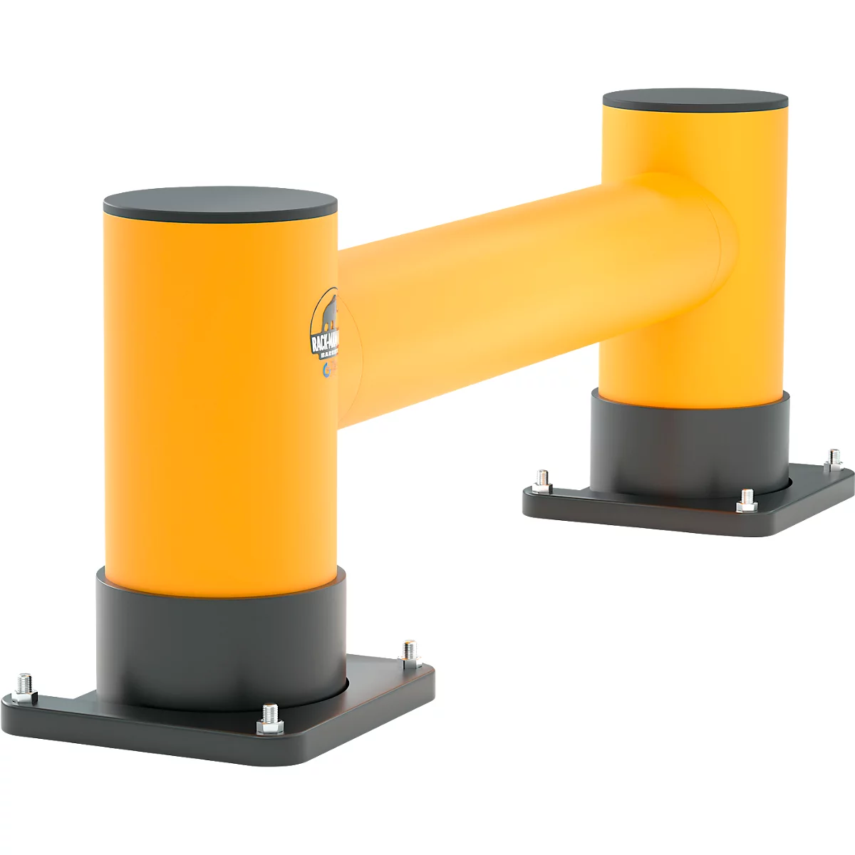 Ampere mobile Montageplatte für Einzel- und Doppelplanken Rack-Mammut®, Stahl, B 280/200 x T 260 x H 25 mm, schwarz