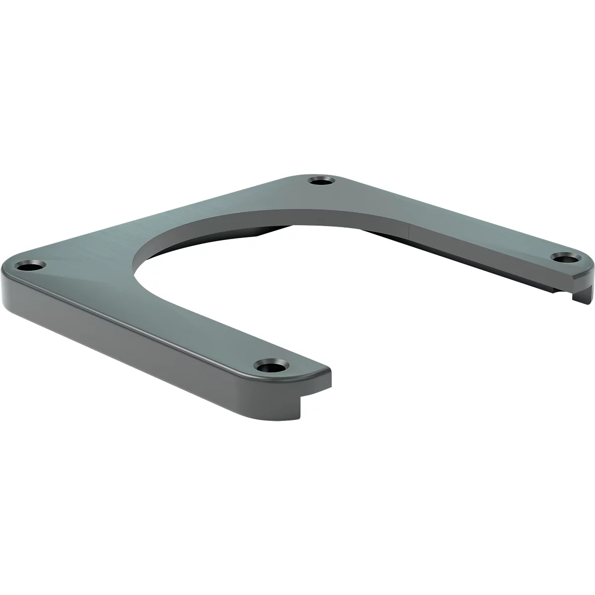 Ampere mobile Montageplatte für Handläufe/Poller Rack-Mammut®, Stahl, B 240/160 x T 220 x H 25 mm, schwarz
