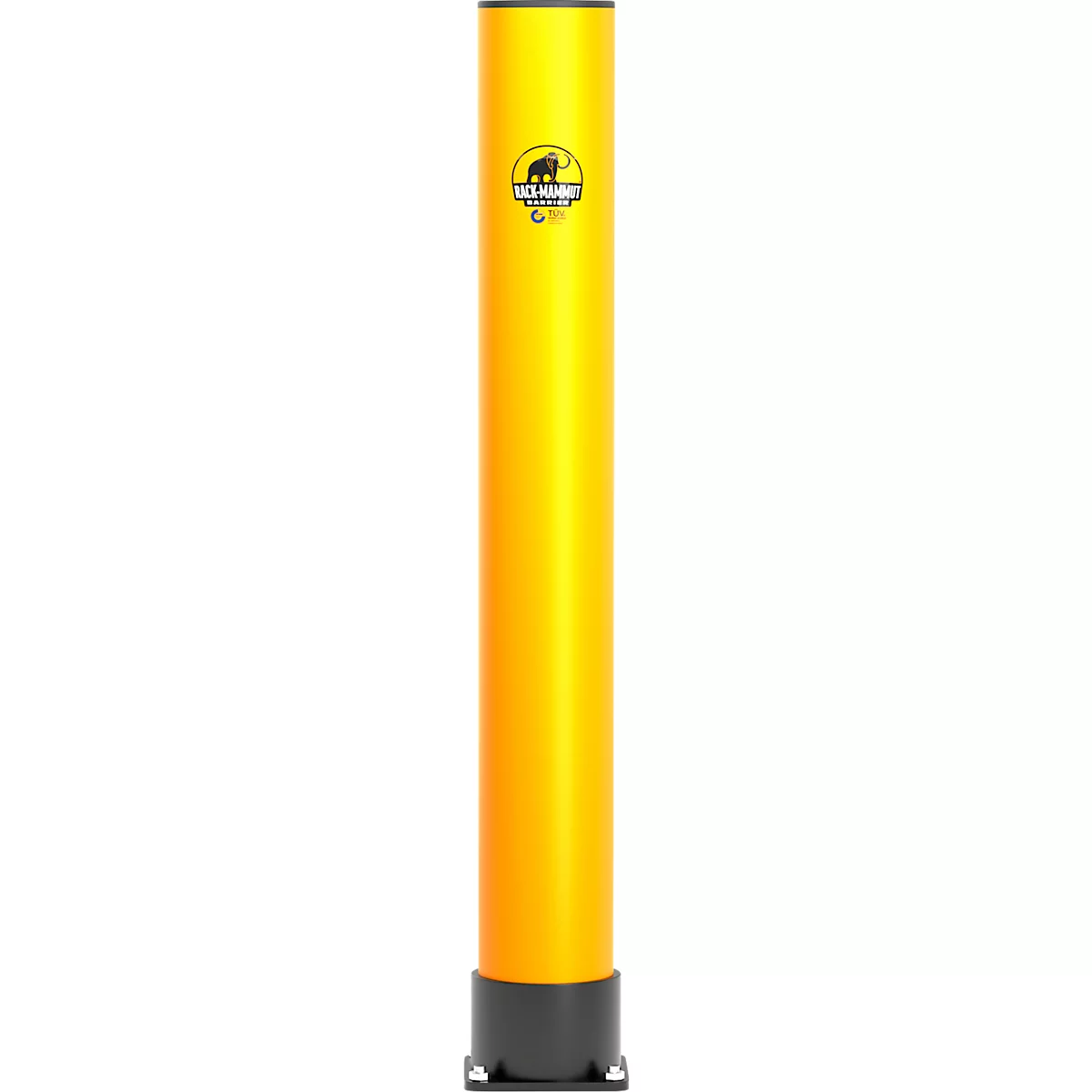 Ampere Rammschutz-Poller Rack-Mammut®, Kunststoff, Ø 144 x H 1100 mm, verkehrsgelb