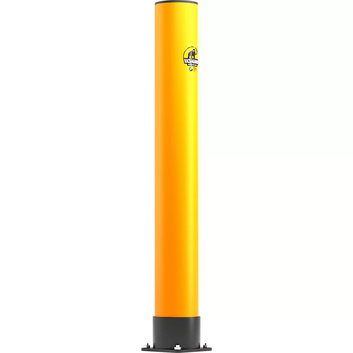 Ampere Rammschutz-Poller Rack-Mammut®, Kunststoff, Ø 144 x H 1100 mm, verkehrsgelb