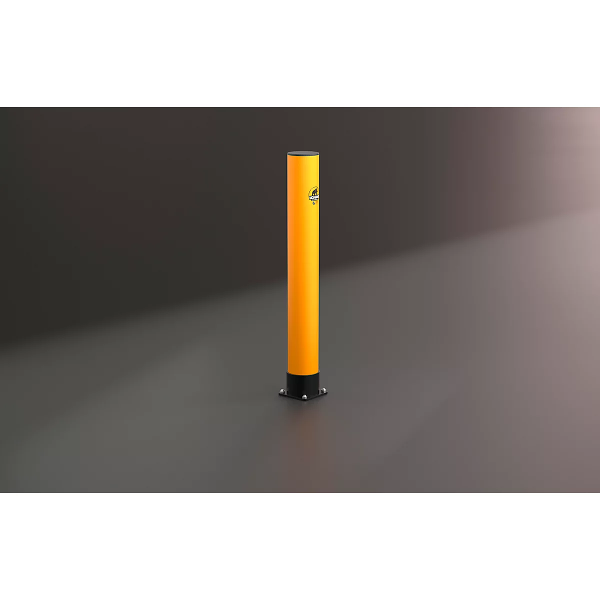 Ampere Rammschutz-Poller Rack-Mammut®, Kunststoff, Ø 144 x H 1100 mm, verkehrsgelb
