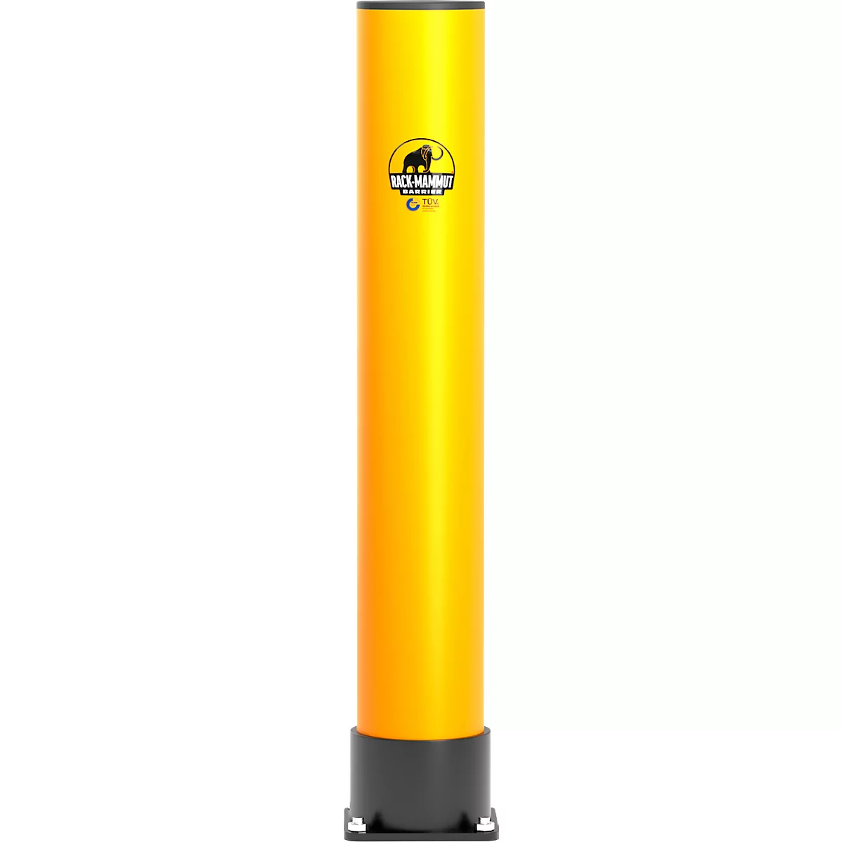 Ampere Rammschutz-Poller Rack-Mammut®, Kunststoff, Ø 144 x H 900 mm, verkehrsgelb