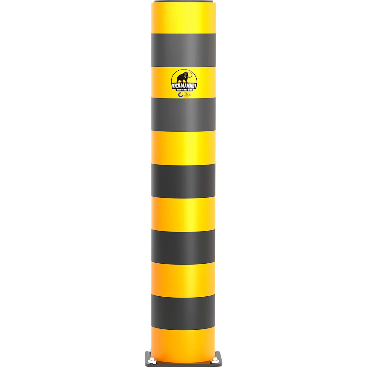 Ampere Rammschutz-Poller Rack-Mammut® Strong, Kunststoff, Ø 200 x H 1100 mm, verkehrsgelb