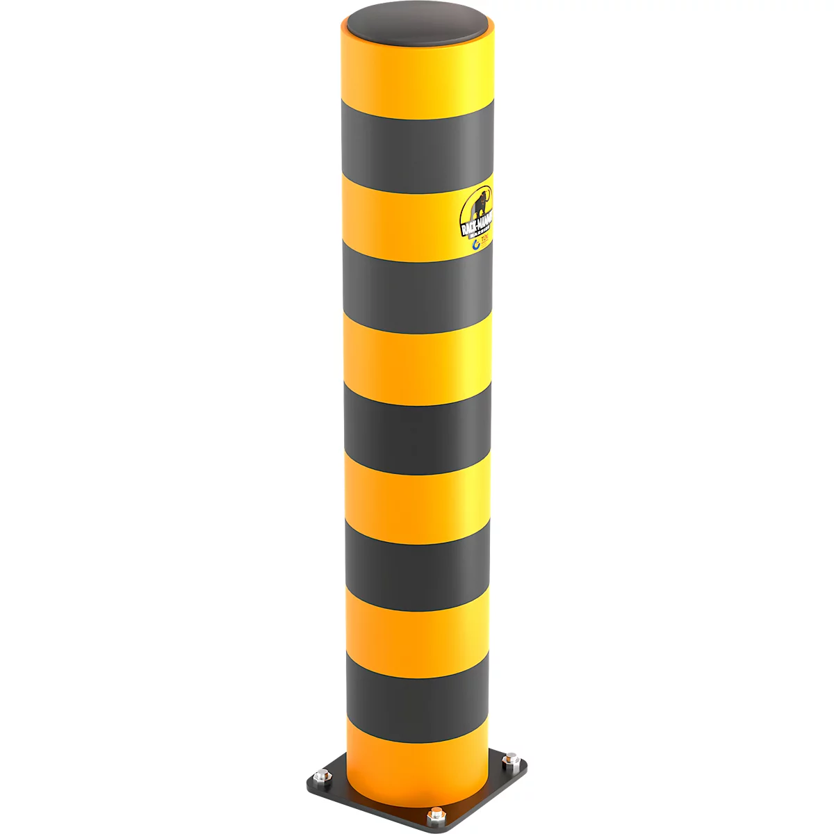 Ampere Rammschutz-Poller Rack-Mammut® Strong, Kunststoff, Ø 200 x H 1100 mm, verkehrsgelb