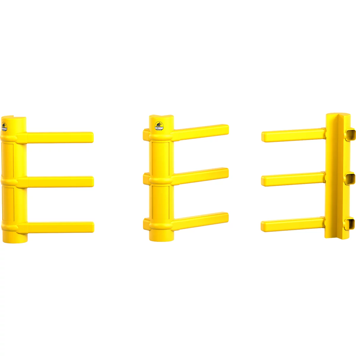 Ampere Universal Säulenschutz Rack-Mammut®, Kunststoff, H 1000 mm, für Säulen 200-700 mm, verkehrsgelb