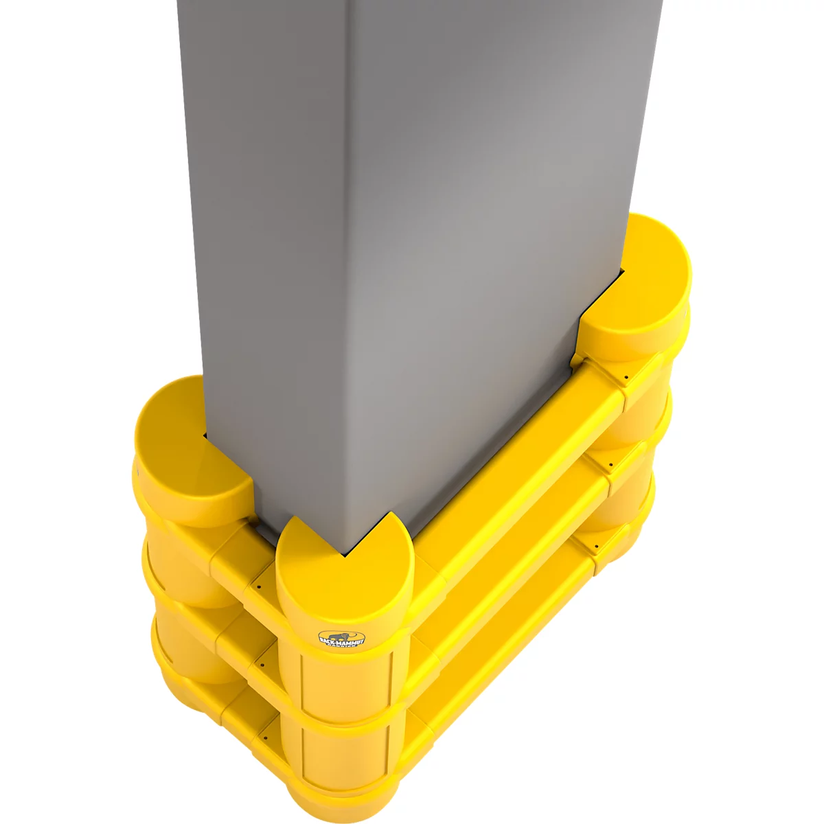 Ampere Universal Säulenschutz Rack-Mammut®, Kunststoff, H 1000 mm, für Säulen 200-700 mm, verkehrsgelb